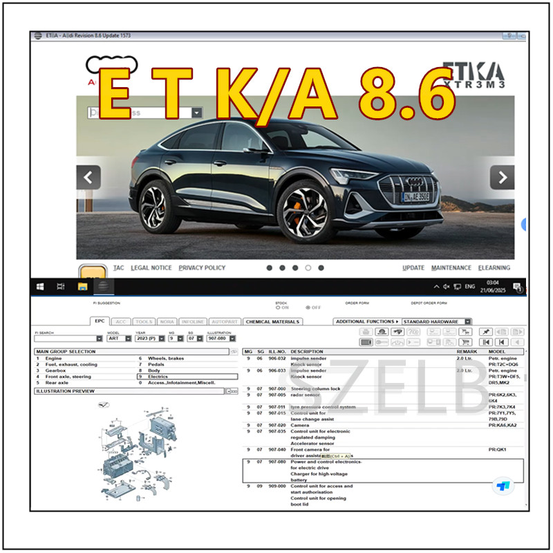 Newest ETKA 8.6+ Elsawin 6.0 A - Electronics Repair Tools 评论和价格