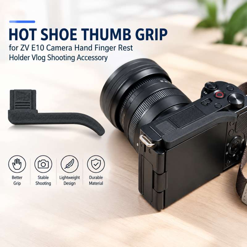 Hot Shoe Thumb Grip for ZV E10 - Sony Camera Zv-E10 评论和价格